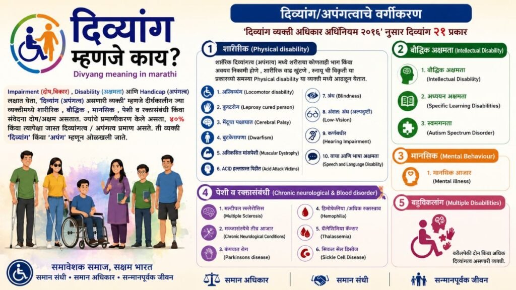 Divyang Meaning in marathi