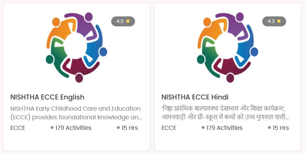 DIKSHA APP NISHTHA ECCE Course
