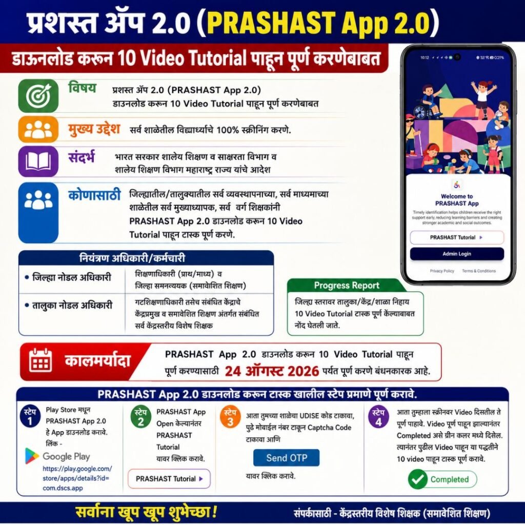PRASHAST App 2.0 Video Tutorial Guide