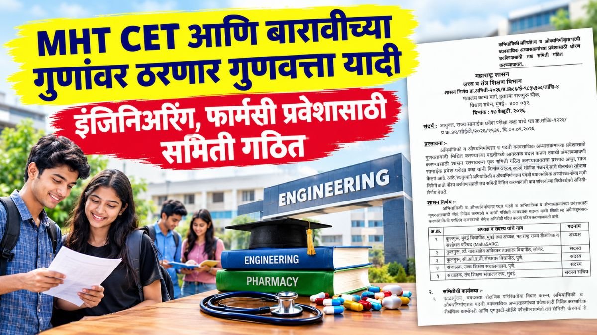 MHT CET Admission New Policy 2026