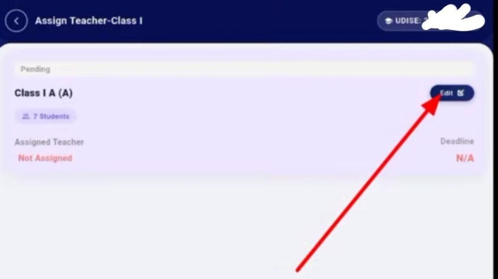 PRASHAST APP ASSIGN CLASS TEACHER