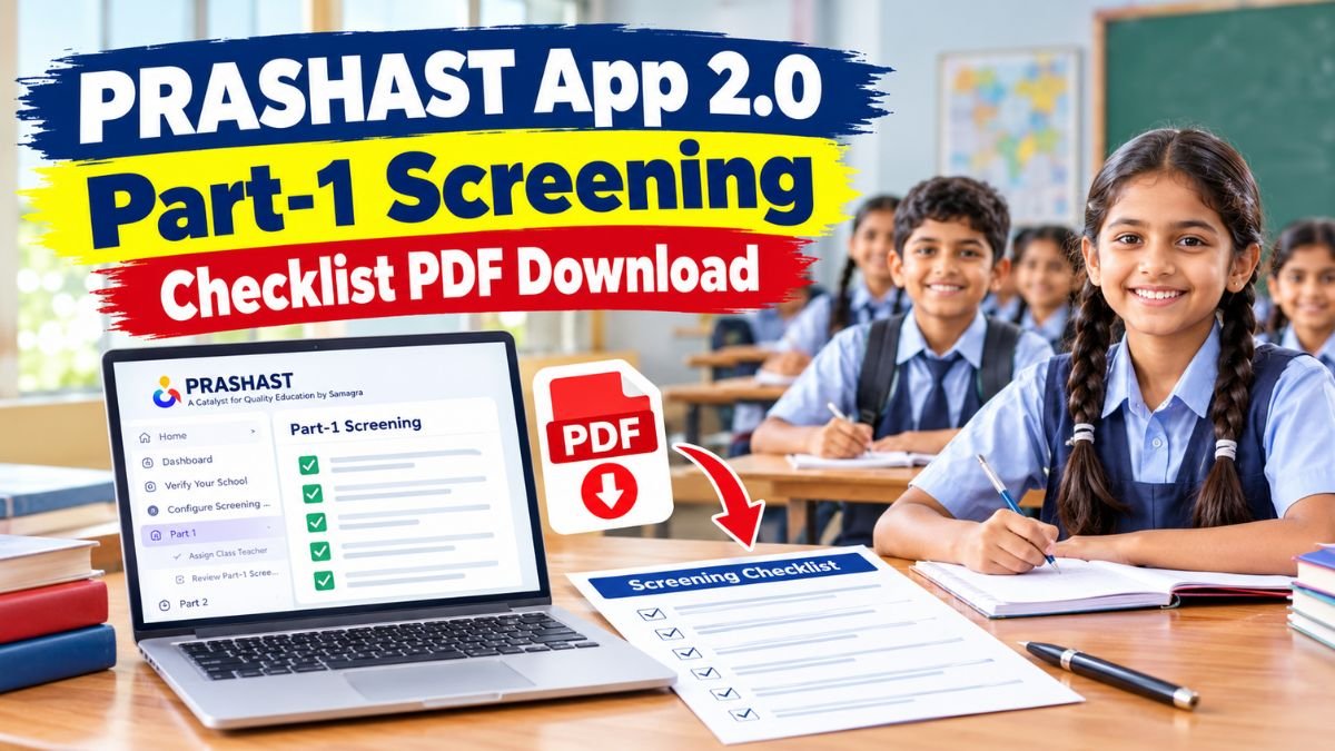 PRASHAST App 2.0 Part-1 Screening Checklist PDF Download